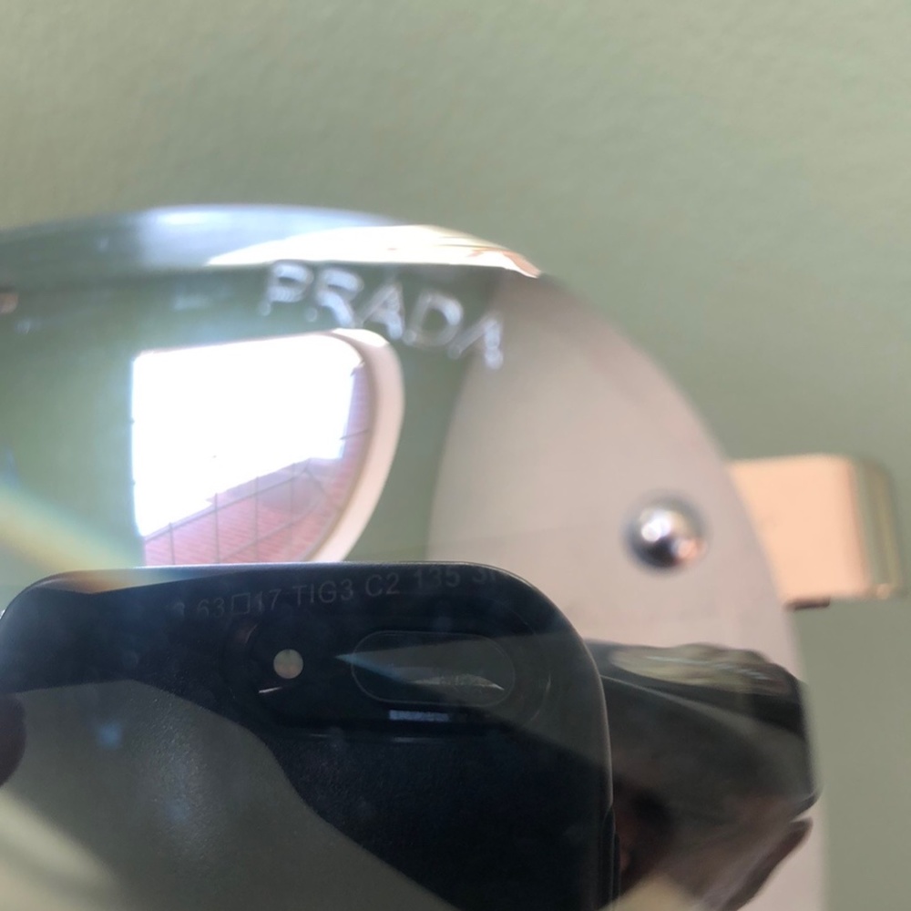 Prada, Women's Grey & Silver Tone No- Rx Sunglasses - Picture 10 of 10